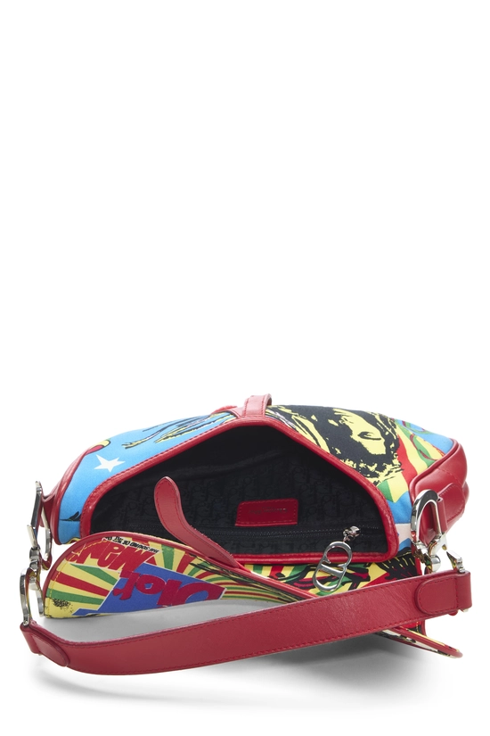 Multicolor Rasta Mania Saddle Bag, , large image number 5