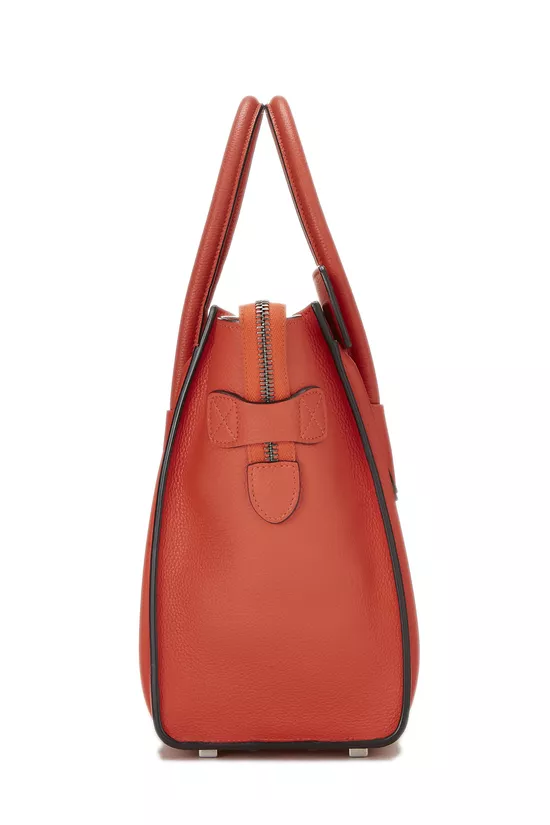 Orange Leather Luggage Micro, , large image number 2