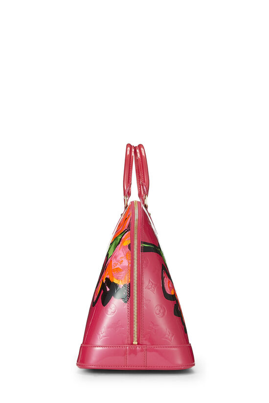 Stephen Sprouse x Louis Vuitton Pink Monogram Vernis Roses Alma GM, , large image number 3