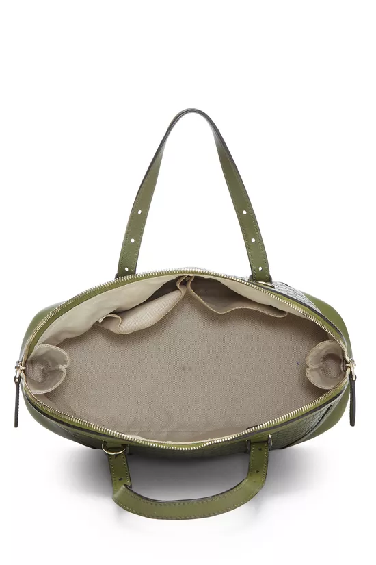 Green Microguccissima Leather Nice Dome Handbang, , large image number 5