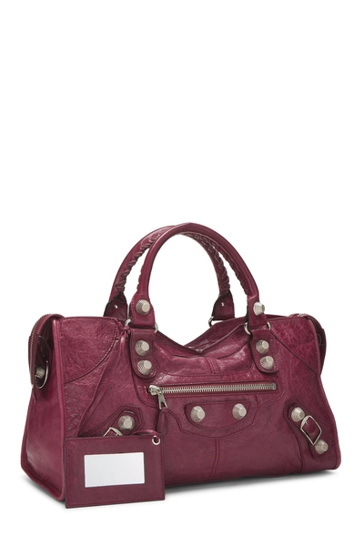 Red Agneau Giant 21 Part Time Handbag, , large