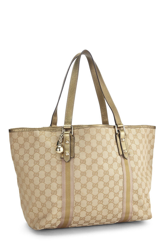 Gold GG Canvas Jolicoeur Tote Large, , large image number 1