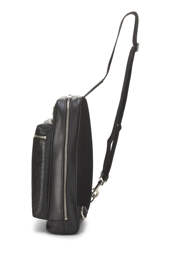 Black Guccissima Slim Crossbody Bag, , large image number 2