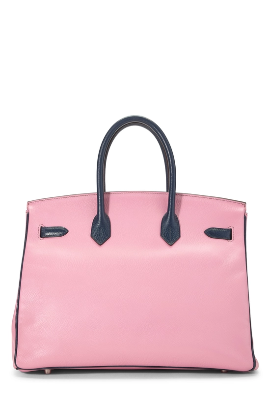 Rose Confetti & Blue Nuit Epsom Horseshoe Birkin 35 Special Order (SPO), , large image number 3