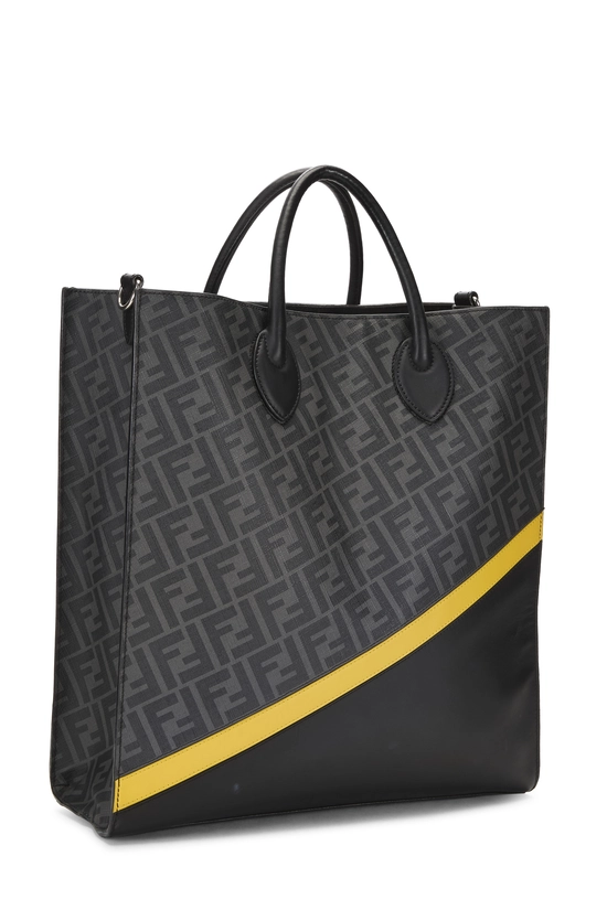 Black Zucca Coated Canvas Vertical Tote Large, , large image number 1