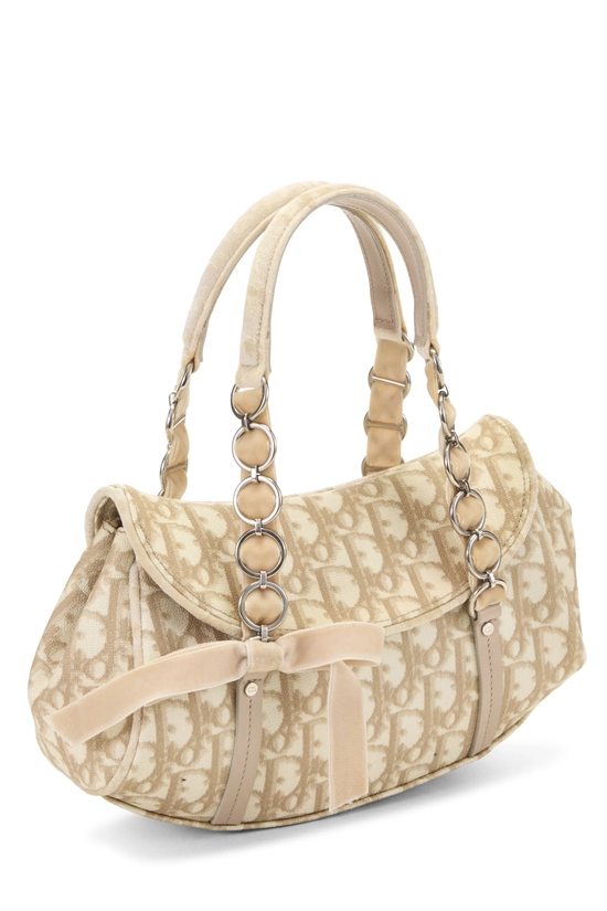 Beige Coated Canvas Romantique Bag, , large image number 1