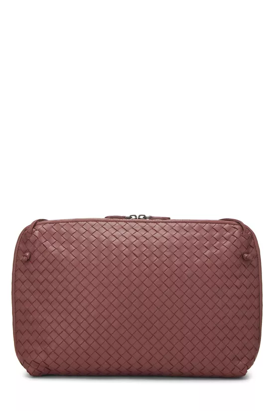 Pink Intrecciato Leather Nodini Crossbody, , large image number 0