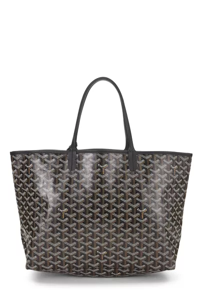 Black Goyardine Canvas Saint-Louis PM