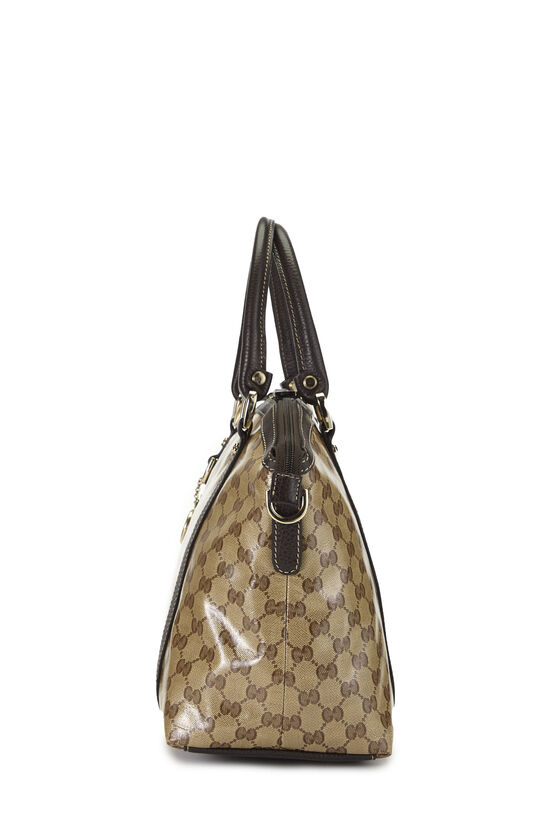 Brown GG Crystal Canvas Dome Handbag Large, , large image number 2