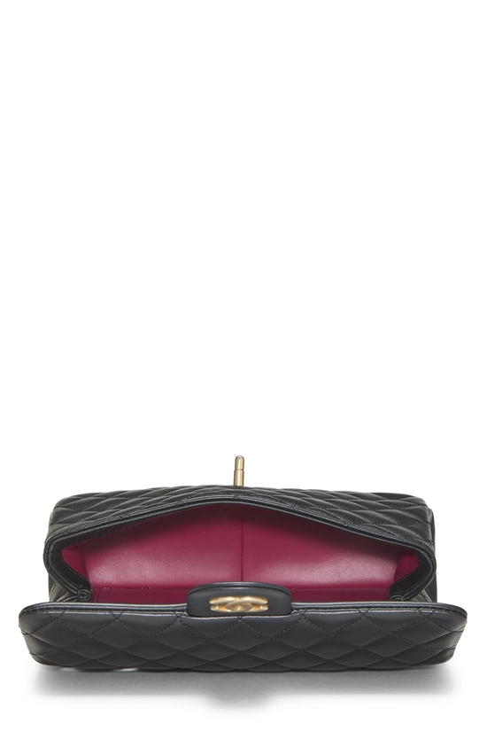 Black Lambskin Sweet Camellia Crush Flap Small, , large image number 5