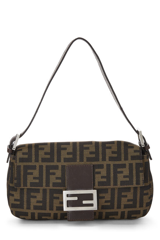 Brown Zucca Canvas Baguette, , large image number 0