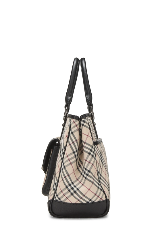 Black House Check Jacquard Turnlock Handbag, , large image number 2