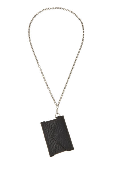 Black Epi Kirigami Necklace