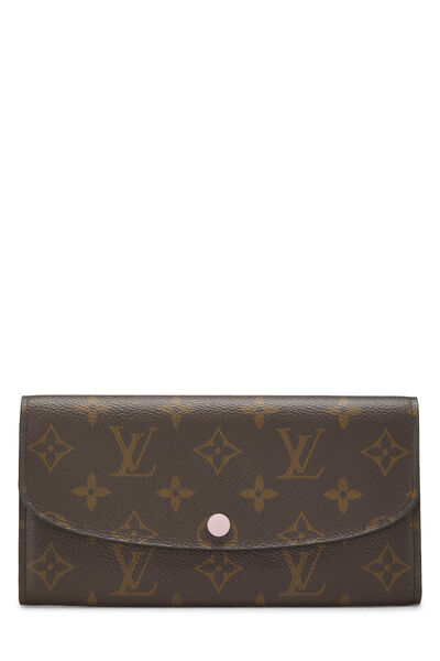 Pink Monogram Canvas Emilie Wallet