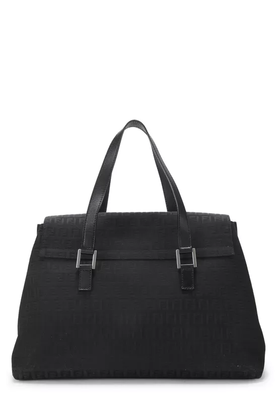 Black Zucchino Canvas Handbag Large, , large image number 3