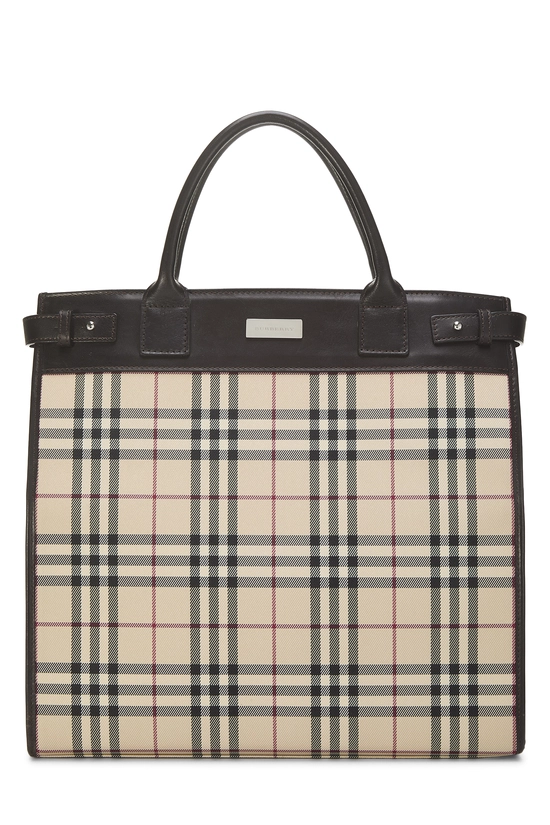 Brown Nylon Convertible Tote Medium, , large image number 0