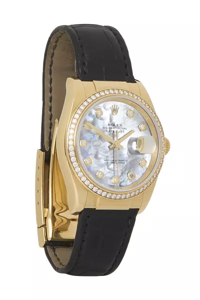 Datejust MOP (Mother of Pearl) Diamond Dial 18k YG 116188 36mm