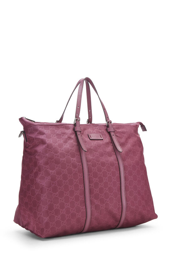 Purple GG Nylon Light Duffle Bag, , large image number 2
