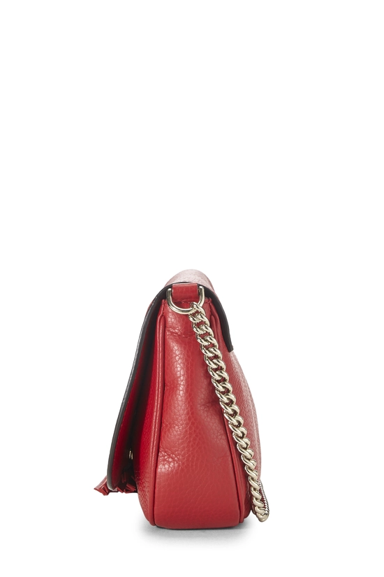 Red Grained Leather Soho Chain Flap Crossbody, , large image number 2