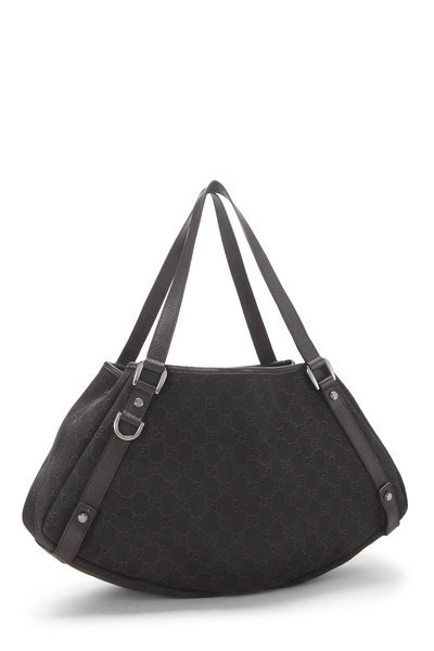 Gucci Brown GG Denim Abbey Tote — photo 2