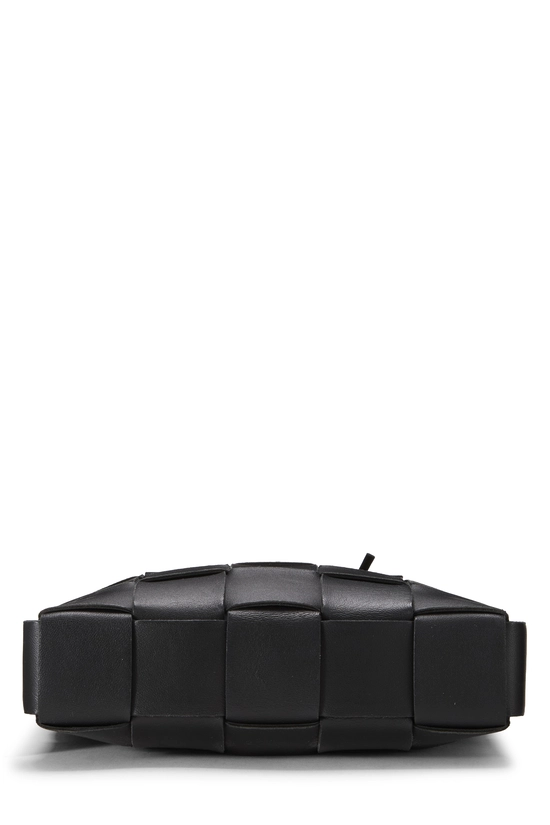Black Maxi Intrecciato Cassette Messenger, , large image number 4