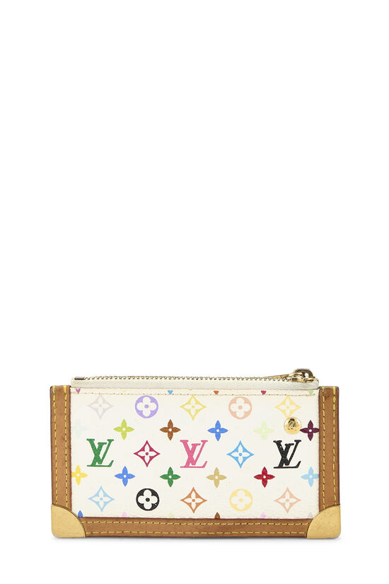 Takashi Murakami x Louis Vuitton White Monogram Multicolore Pochette Clefs, , large image number 2