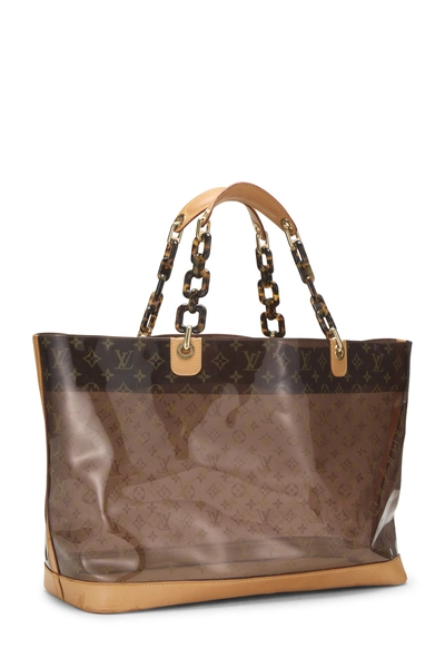 Brown Monogram Vinyl Ambre Cabas GM , , large