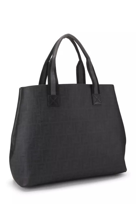 Black Zucca Coated Canvas Tote Large, , large image number 1