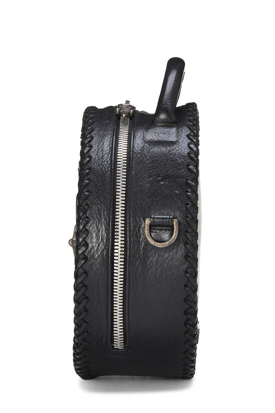 Black Leather Blue Moon Baby Shoulder Bag, , large image number 2