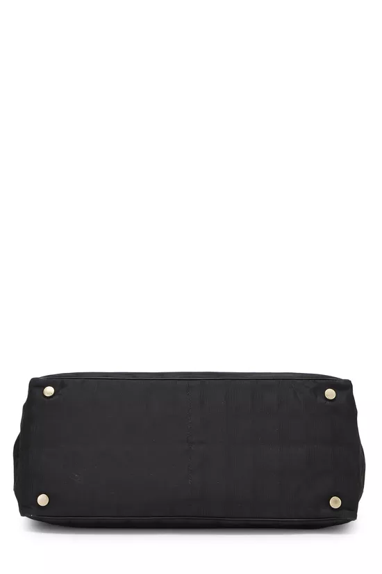 Black Nylon Travel Line Tote Medium, , large image number 4
