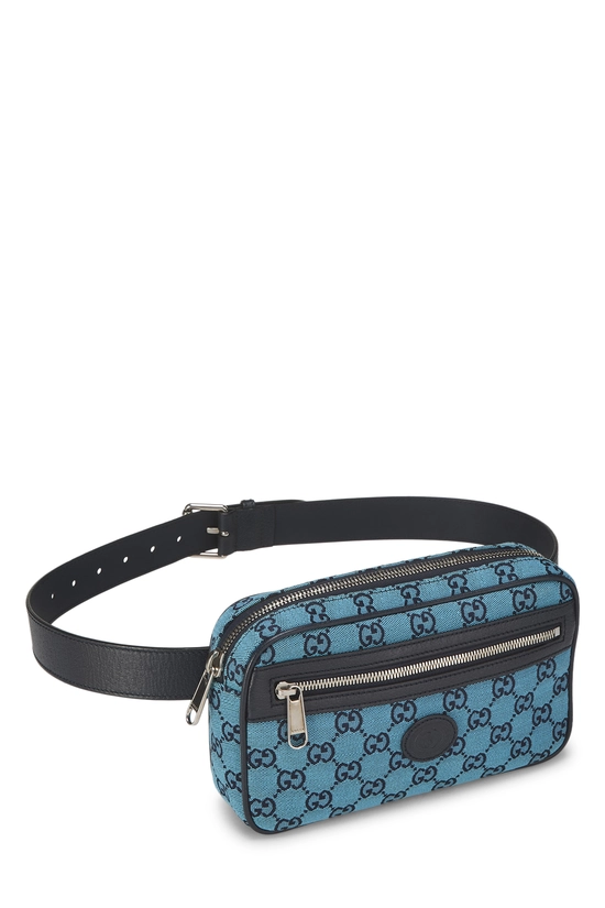 Blue GG Canvas Belt Bag, , large image number 1