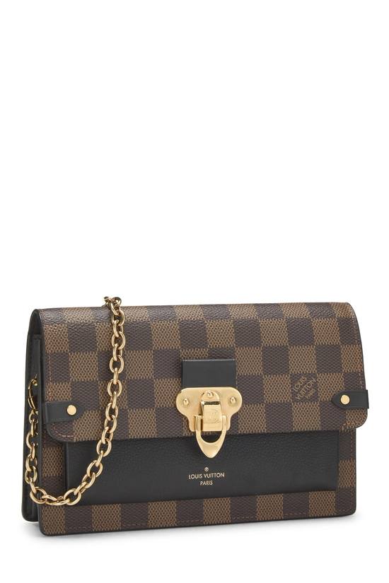 Black Damier Ebene Vavin Wallet On Chain (WOC), , large image number 1