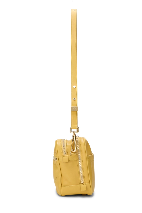 Yellow Leather Flight Paname Takeoff Bag, , large image number 2