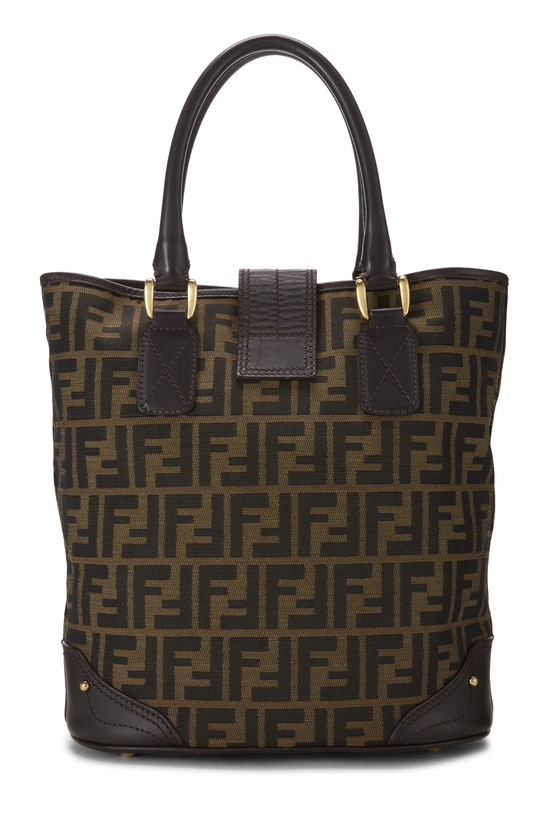 Brown Zucca Canvas Bucket Bag, , large image number 3