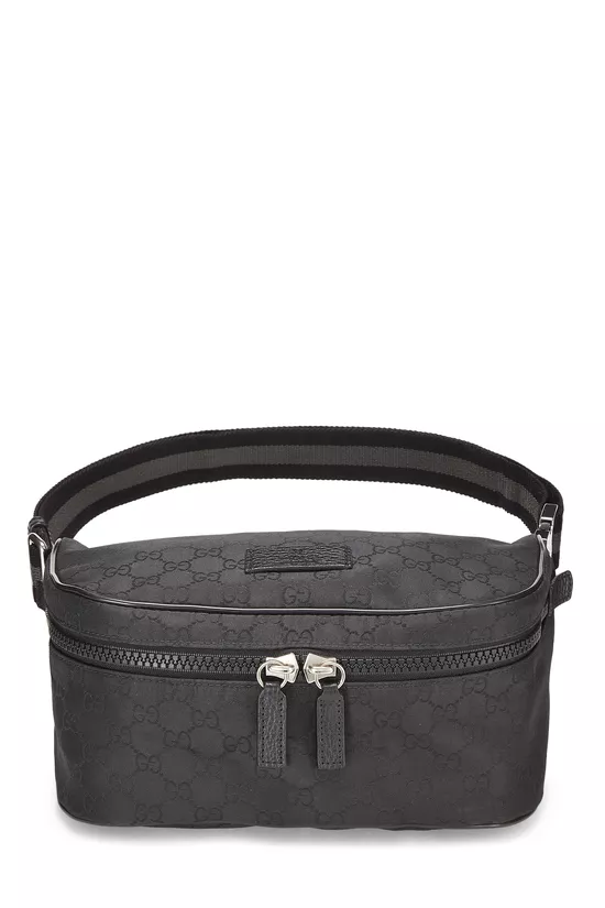 Black Original GG Nylon Zip Waist Pouch, , large image number 0