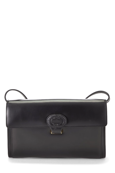 Black Leather Shoulder Bag