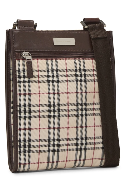 Burberry Brown House Check Nylon Crossbody — photo 2