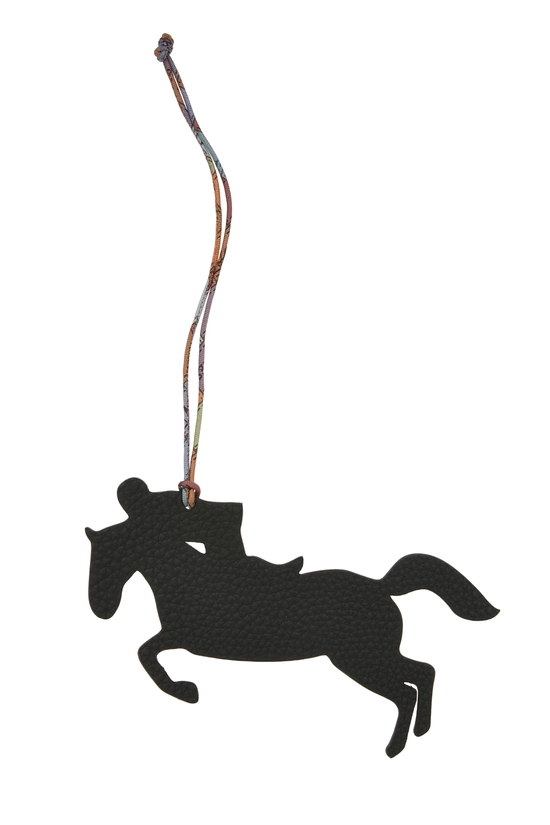 Multicolor Epsom & Clemence Horse Jockey Petit H Charm, , large image number 0