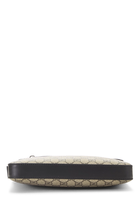 Black Original GG Supreme Canvas Zip Pocket Flat Messenger, , large image number 4