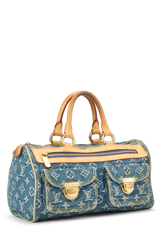 Blue Monogram Denim Neo Speedy, , large image number 1