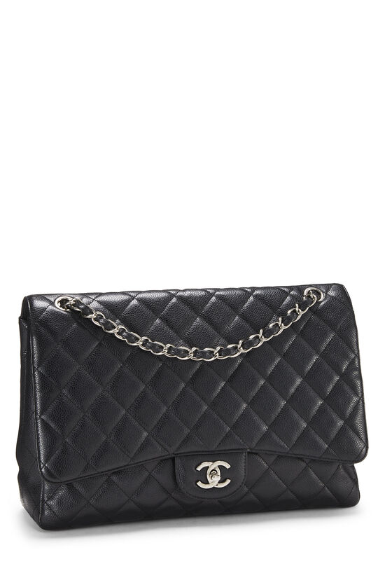 Black Quilted Lambskin New Classic Flap Maxi, , large image number 2