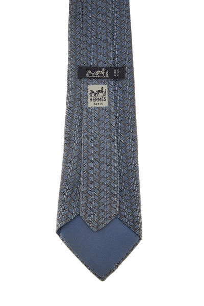 Blue Silk Tie, , large