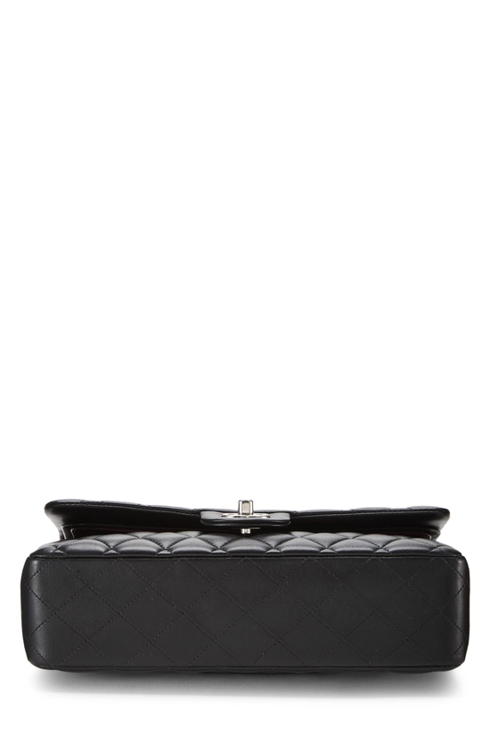 Black Quilted Lambskin Classic Double Flap Medium, , large image number 4