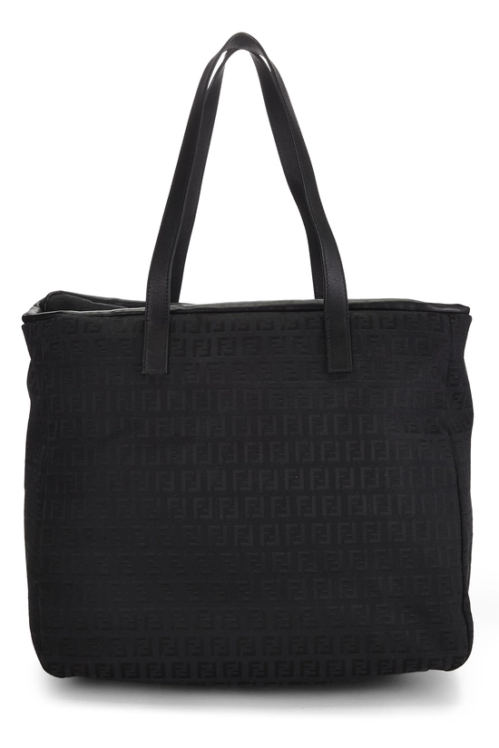Black Zucchino Canvas Drawstring Tote Large, , large image number 3