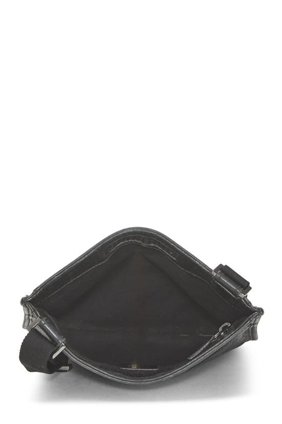 Black Guccissima Pocket Flat Messenger Small, , large image number 3
