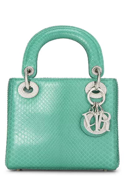 Green Python Lady Dior Mini