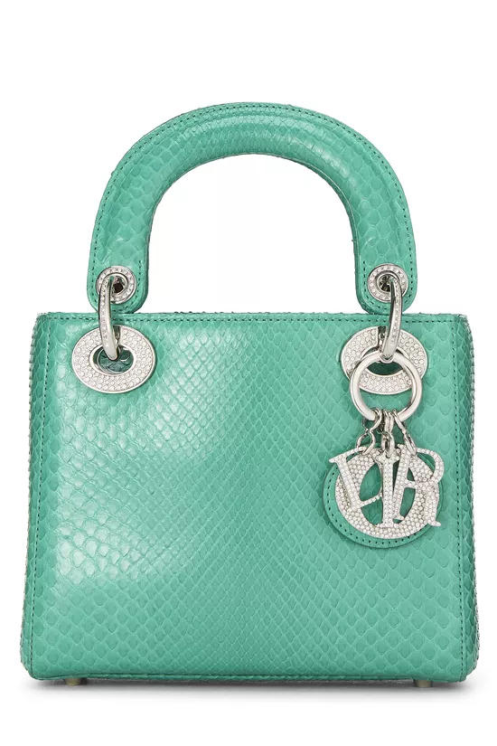 Green Python Lady Dior Mini, , large image number 0