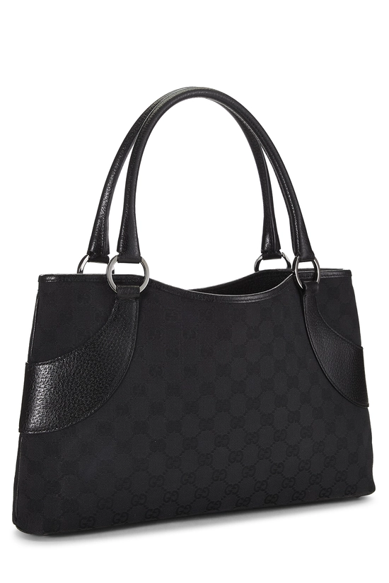 Black GG Canvas Tote, , large image number 1