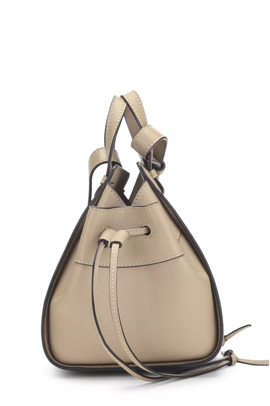 Grey Calfskin Hammock Drawstring Bag Mini, , large image number 2