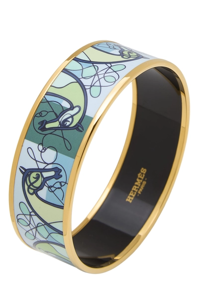 Multicolor Enamel Bangle Wide